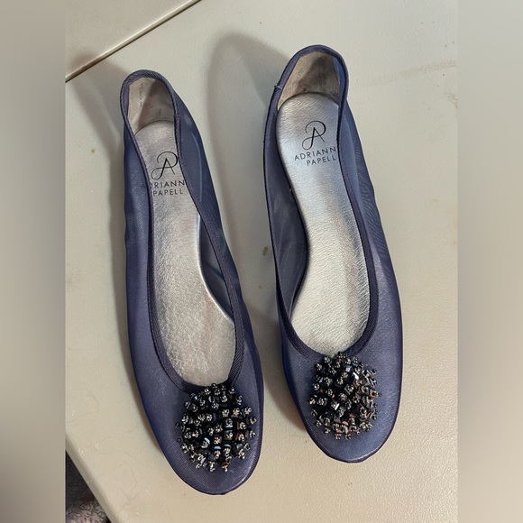Adrianna Papell Shoes Adrianna Papell Stevie Midnight Womens Dress Flat Shoes Sz M Poshmark